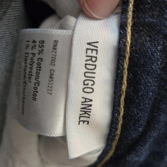 PAIGE Dark Blue Ankle & Cropped Jeans - Picture 10 of 15